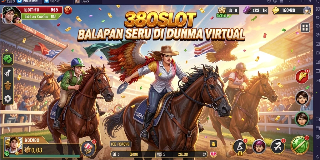 Tampilan gameplay Racing yang menegangkan dan mendebarkan di 380SLOT.