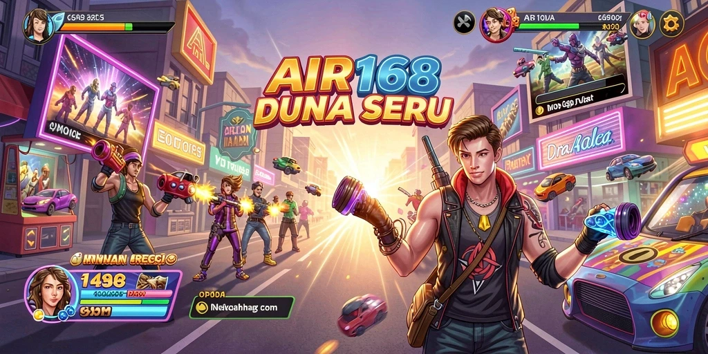 Tampilan menegangkan dari gameplay AIR168 di dunia arcade.
