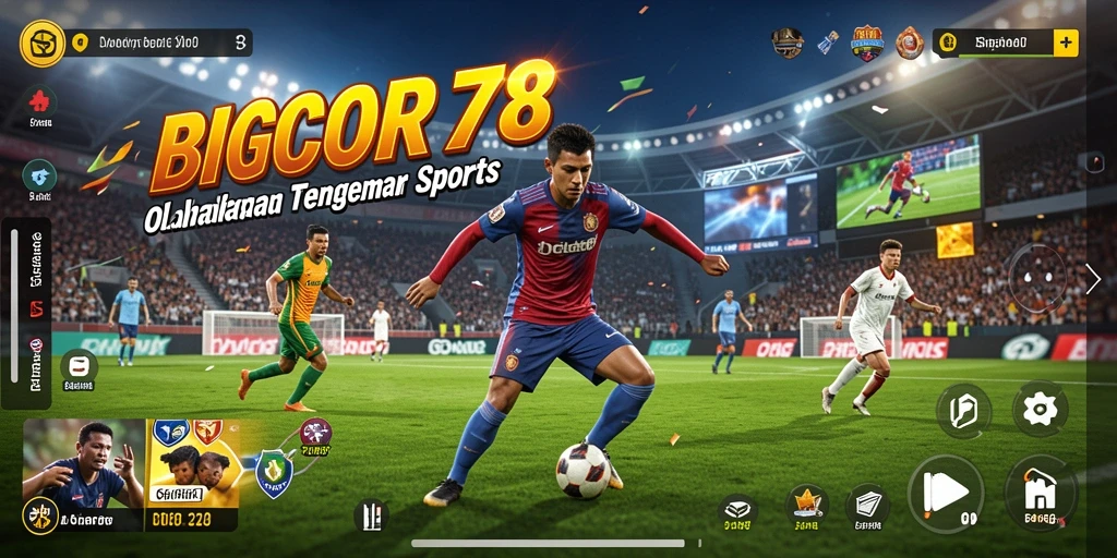 Tampilan gameplay seru di BIGCOR78 dengan berbagai cabang olahraga.