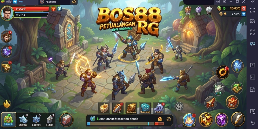 Tampilan gameplay menarik dari BOS88 yang penuh aksi RPG.