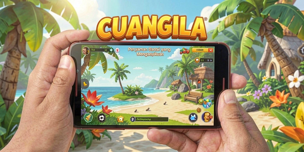 Tampilan gameplay CUANGILA yang ceria dan mengasyikkan.
