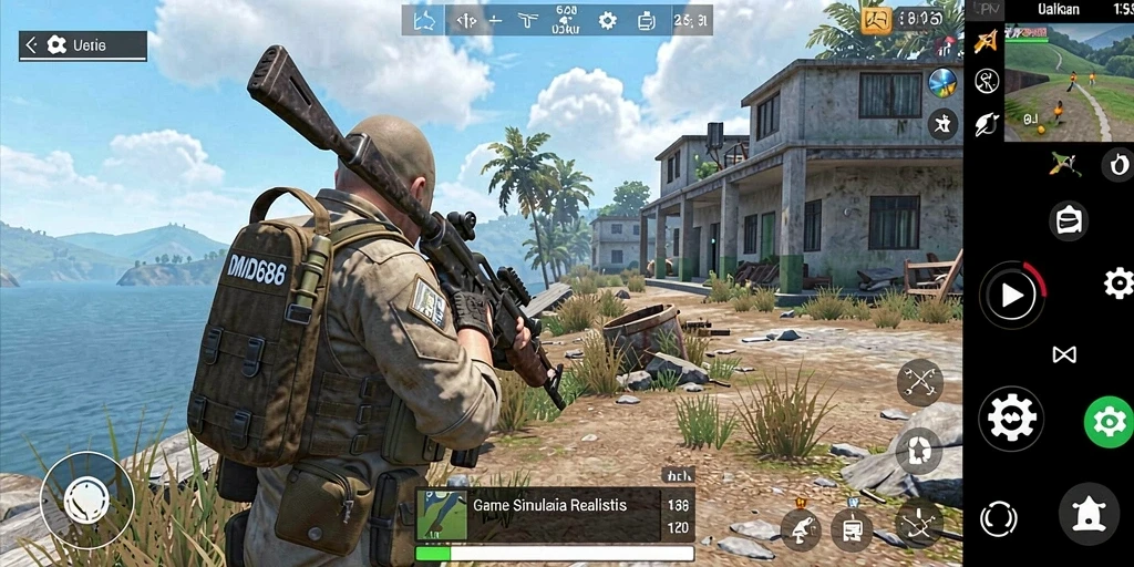 Tampilan Gameplay DMD686 yang menakjubkan dengan detail luar biasa.