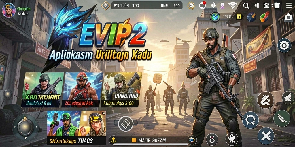 Screenshot utama EVIP2 menampilkan antarmuka pengguna yang intuitif dan fitur canggih.
