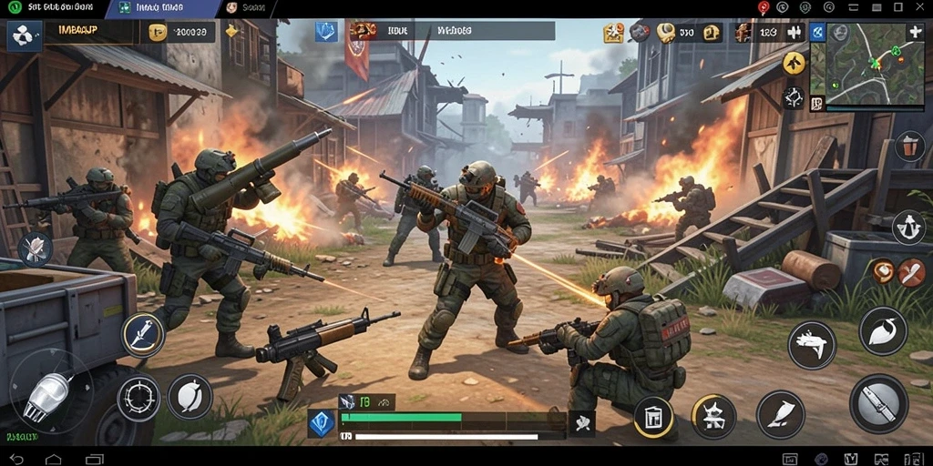 Tampilan gameplay seru dalam game strategi IMBAJP.