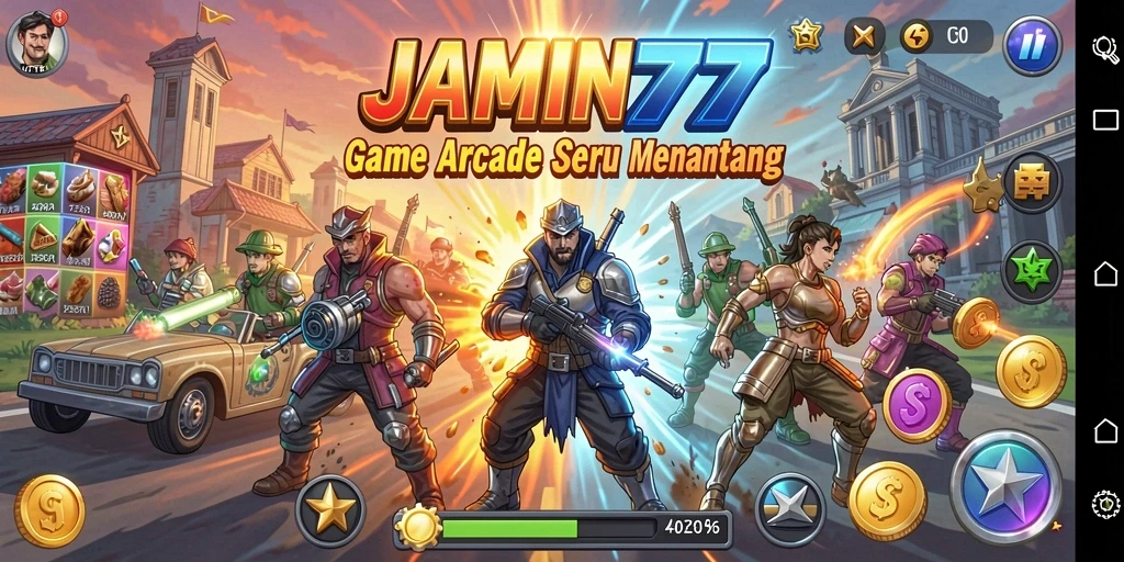 Tampilan gameplay seru dari JAMIN777 yang penuh aksi.