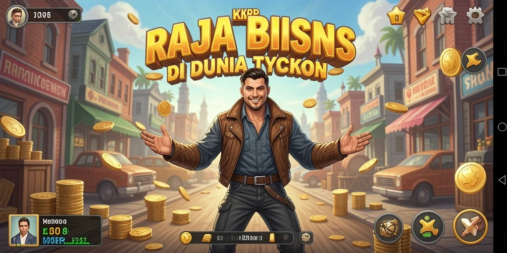 Tampilan seru gameplay KKRP dalam dunia Tycoon.