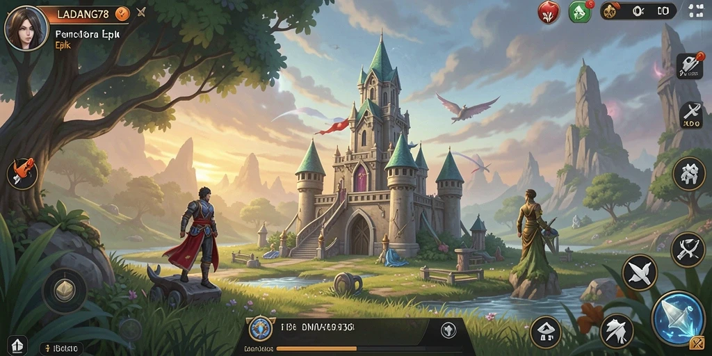 Gameplay menegangkan dan strategis dari LADANG78 Tower Defense.