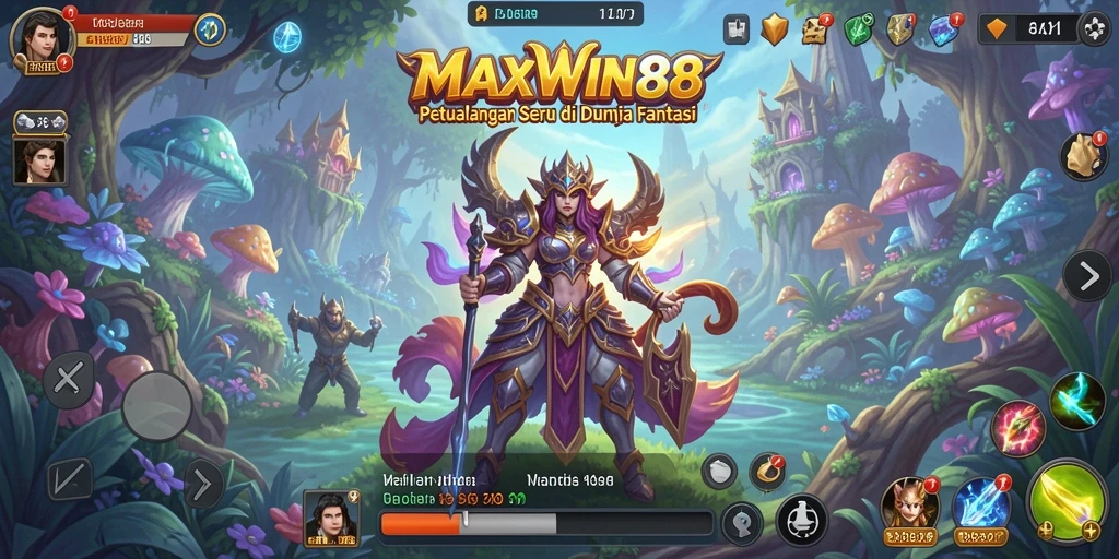 Tampilan gameplay MAXWIN88 yang penuh warna dan menantang.