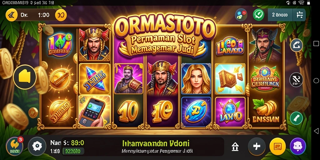 Tampilan gameplay ORMASTOTO yang seru dan menantang.