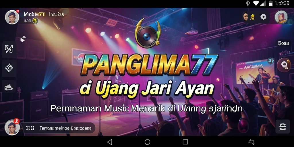 Screenshot gameplay <strong>PANGLIMA77</strong> menampilkan pengalaman bermain game musik yang menyenangkan.