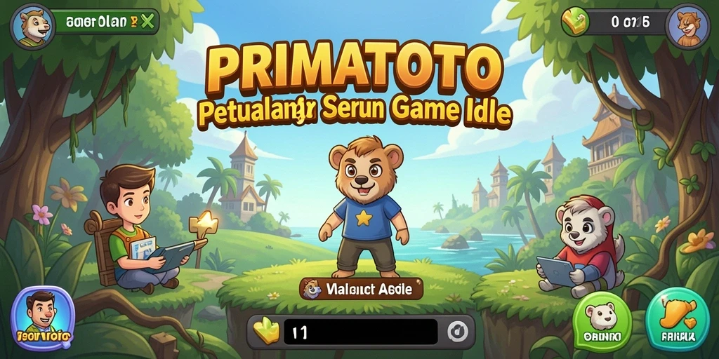 Tampilan gameplay menarik dari PRIMATOTO yang penuh dengan aksi Idle.