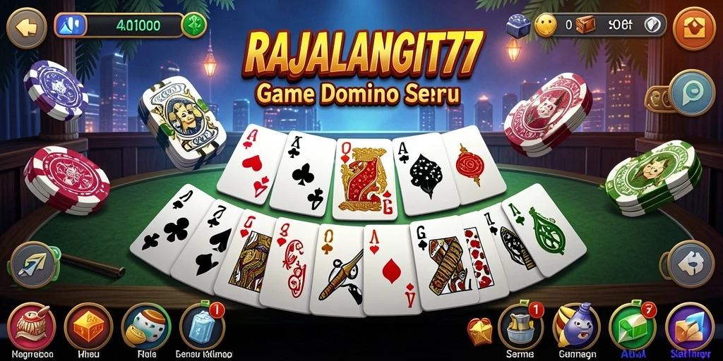 Tampilan gameplay dominonya yang menarik dan interaktif.