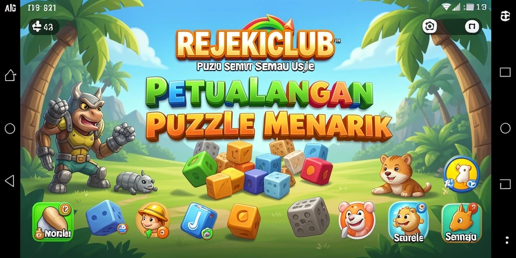 Tampilan gameplay REJEKICLUB yang menantang dan seru.