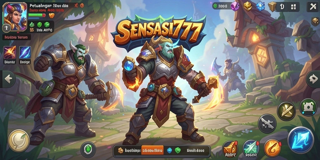 Tampilan gameplay seru SENSASI777 dalam dunia ARPG.