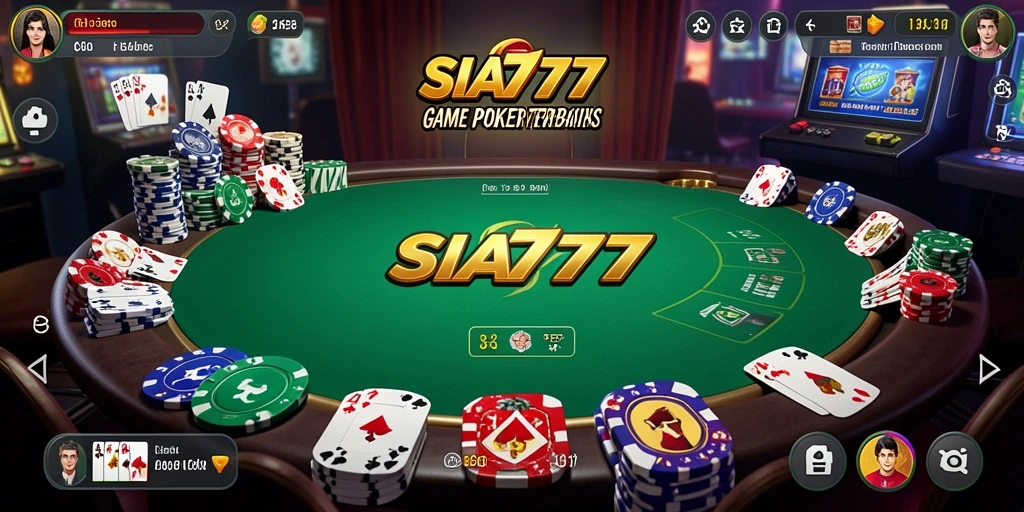 Screenshot SIA777 menampilkan gameplay poker yang menarik