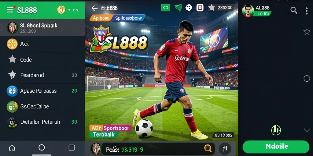 Tampilan game SL888 dengan berbagai pilihan taruhan olahraga.